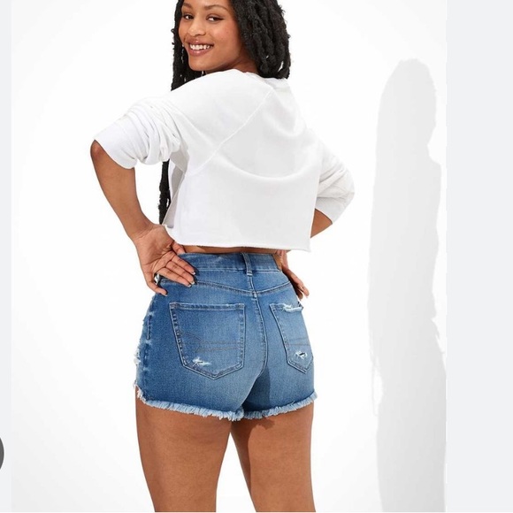 American Eagle jean shorts size 2 - Picture 2 of 7